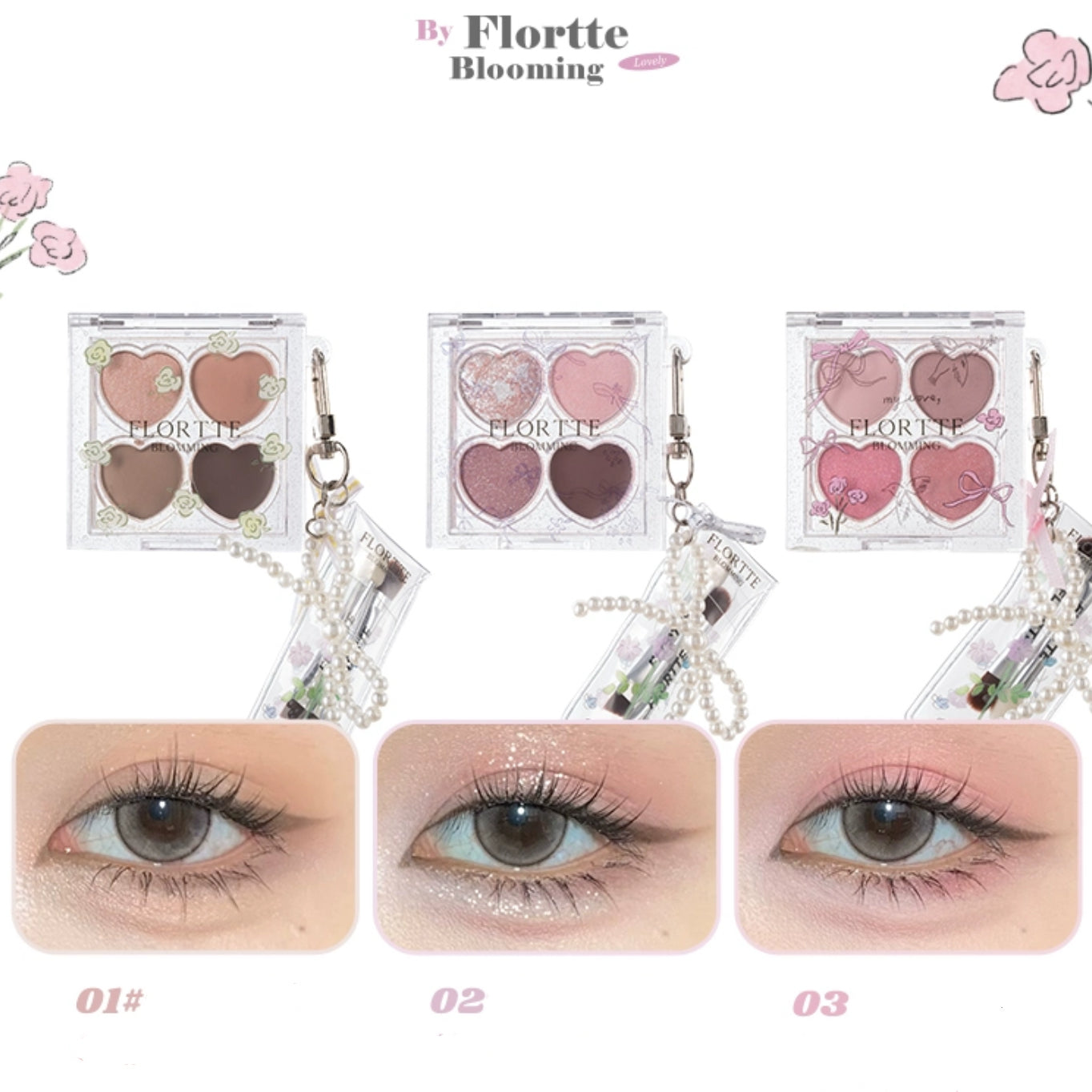 Flortte Love Yourself 4-Color Eyeshadow Palette