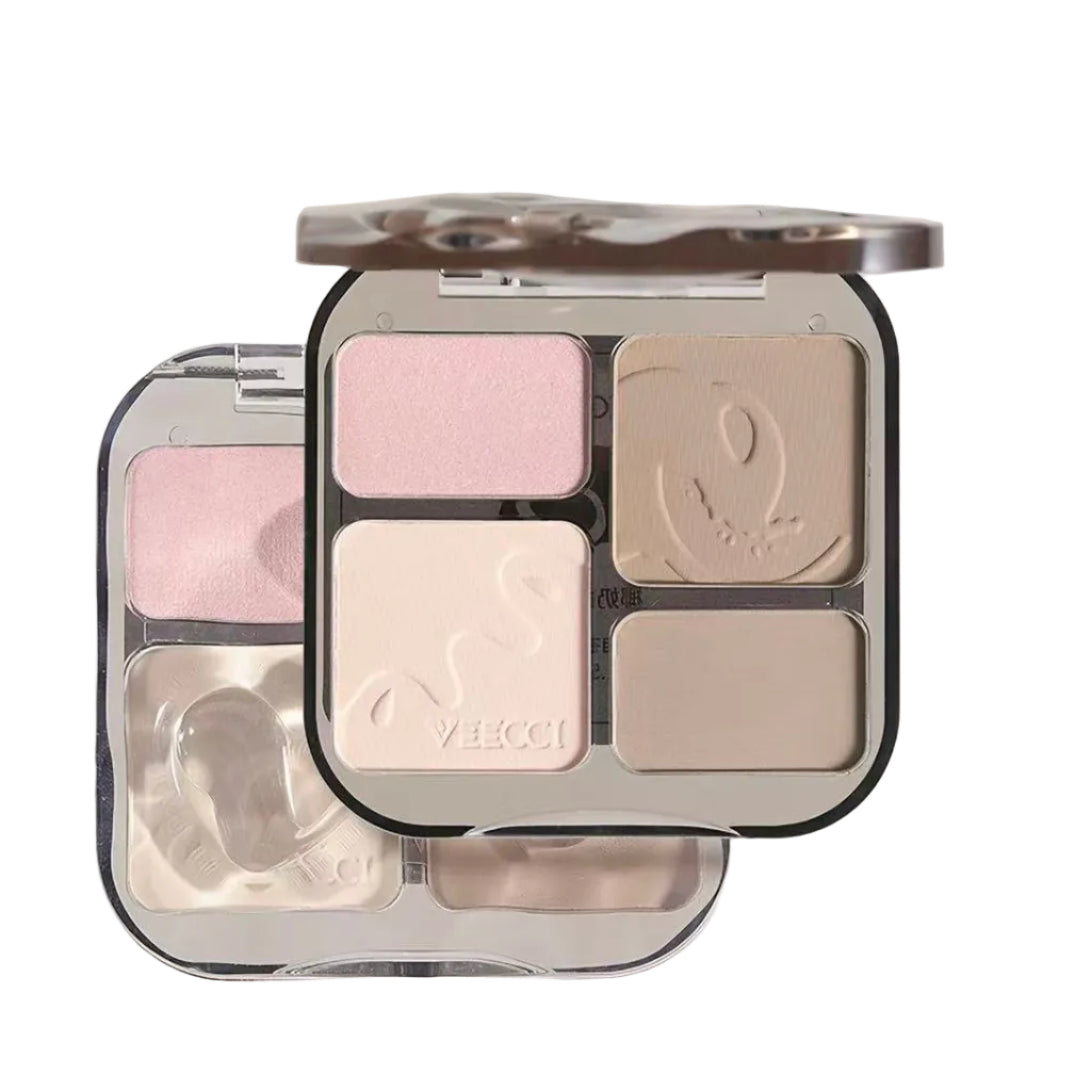 VEECCI 4-Color Highlight & Contour Palette