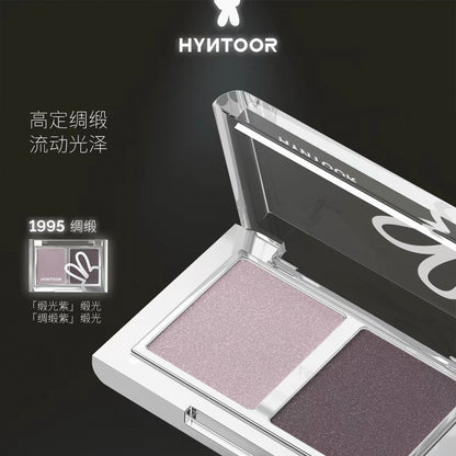 HYNTOOR Smoky Dual-Color Sparkle Eyeshadow Palette