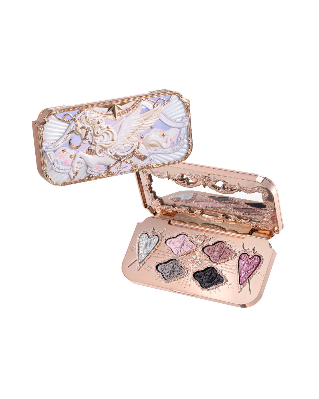 Flower Knows Knight Unicorn 6-Color Satin Makeup Palette