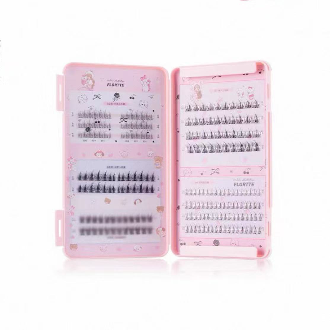 Flortte Mikko False Eyelashes(5 types 242 pieces)