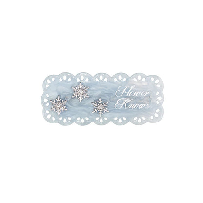 Flowerknows Snow Ballet Hair Clip