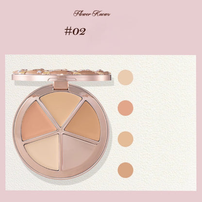 Flower Knows The Sweetie Bear 4-Color Concealer Palette