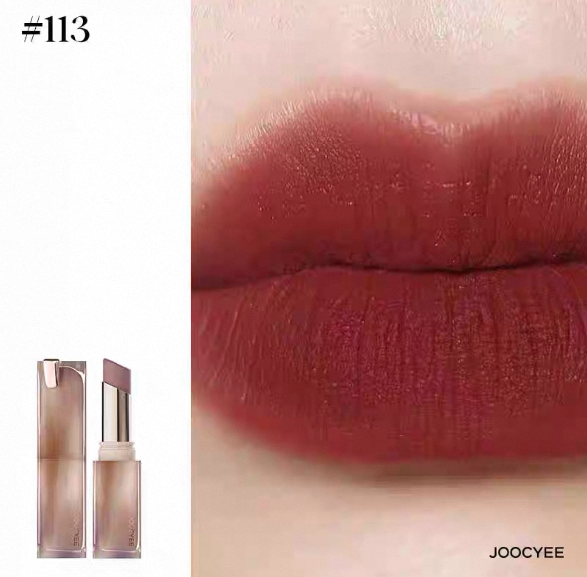 JOOCYEE Matte Muddy Rouge