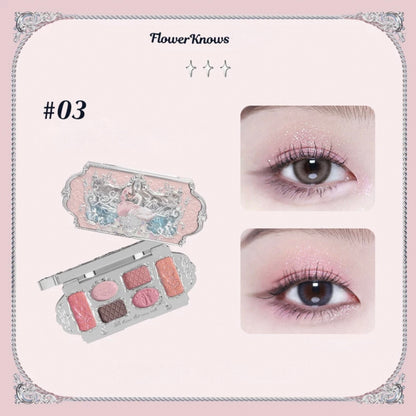 Flower Knows Swan Ballet Six-Color Makeup Palette