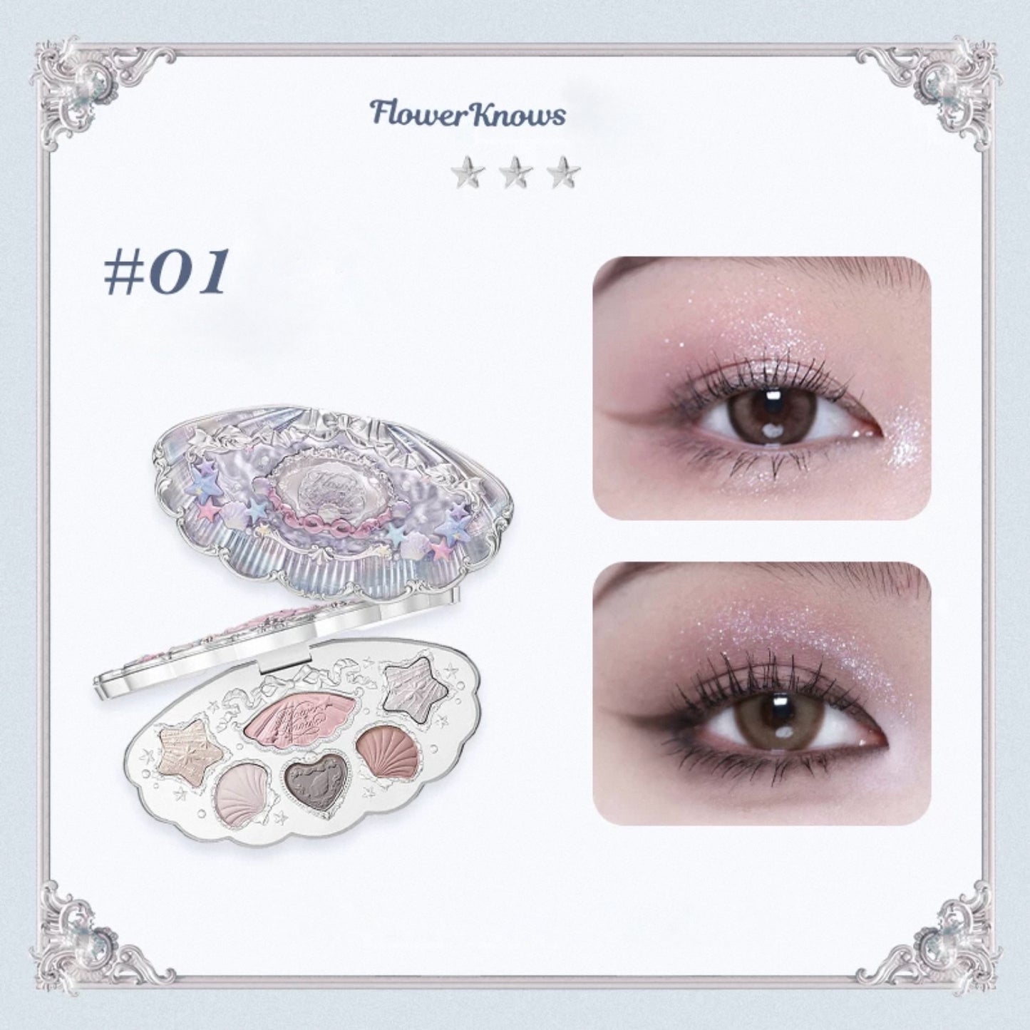 Flower Knows Shell's Jewel 6-Color Makeup Palette