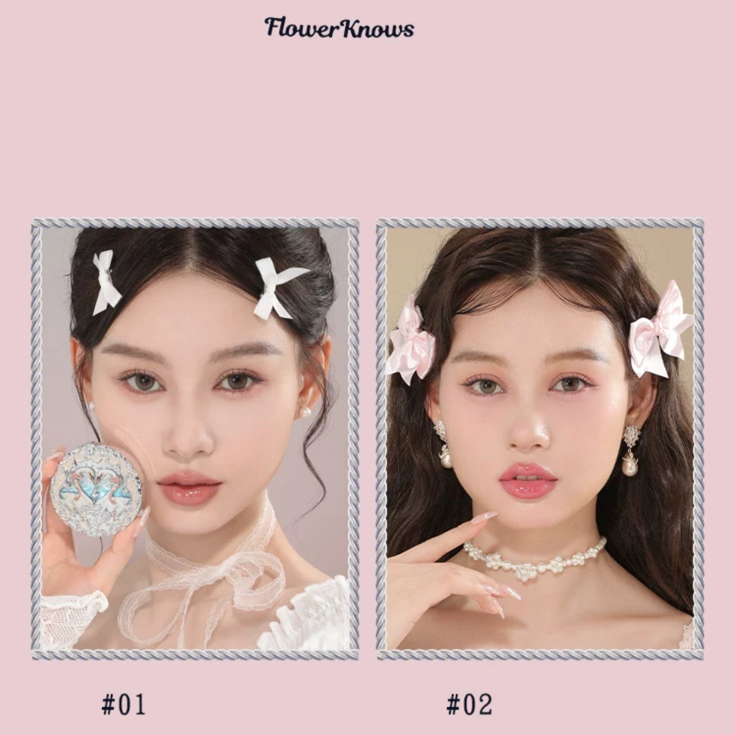 Flower Knows Swan Ballet Embossed Blush