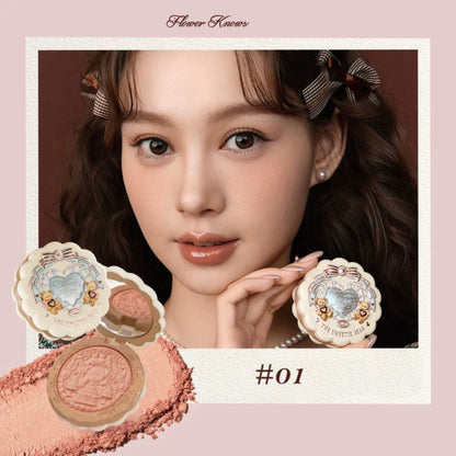 Flower Knows The Sweetie Bear Silk Satin Blush