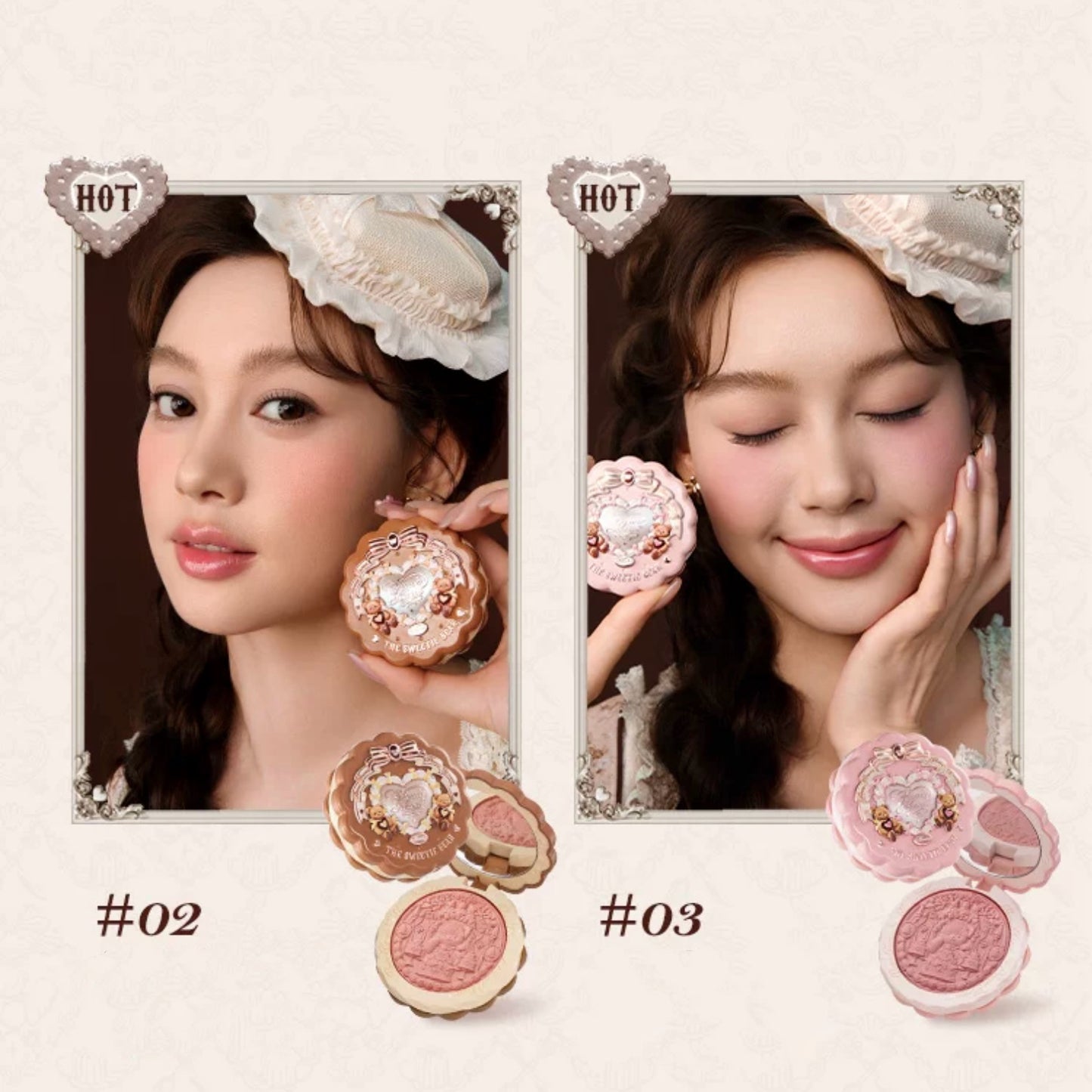 Flower Knows The Sweetie Bear Silk Satin Blush