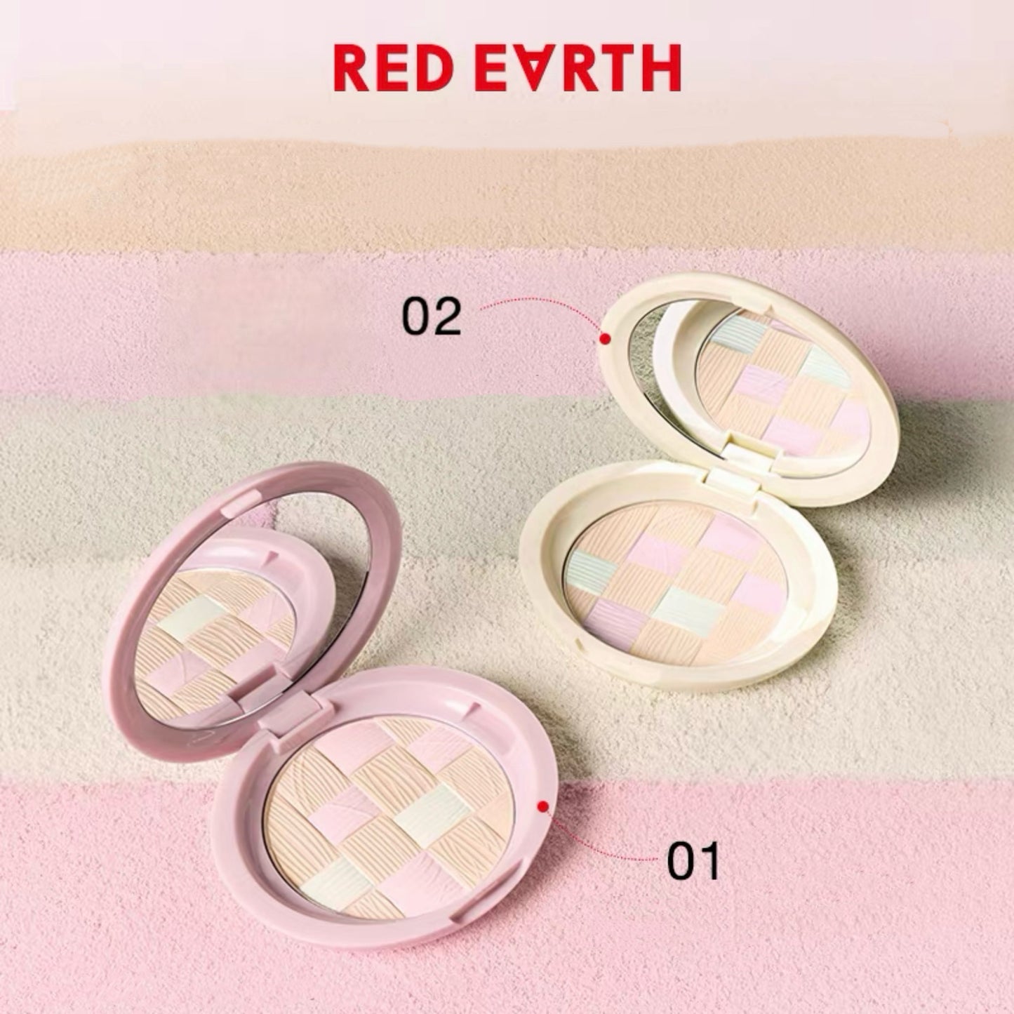 Redearth 3-in-1 Powder Compact