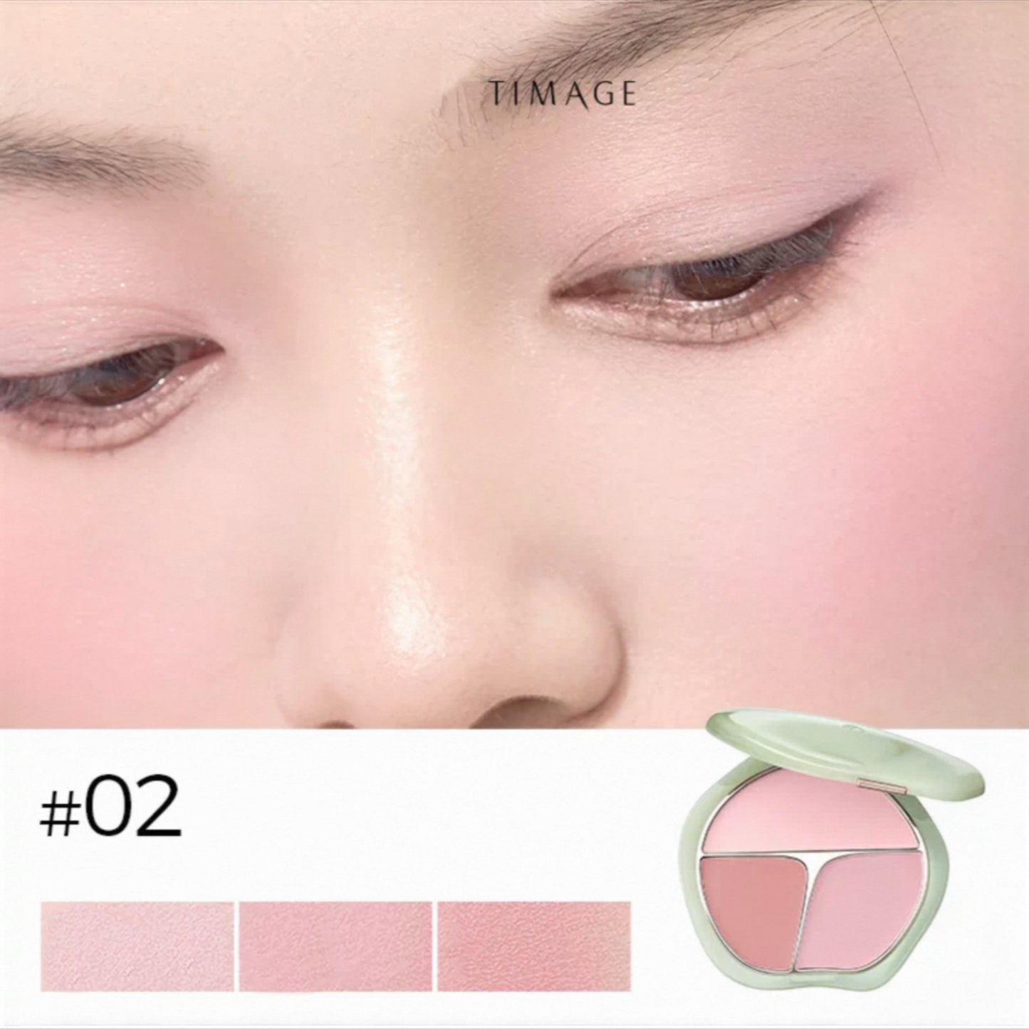Timage Three-Color Blush Palette