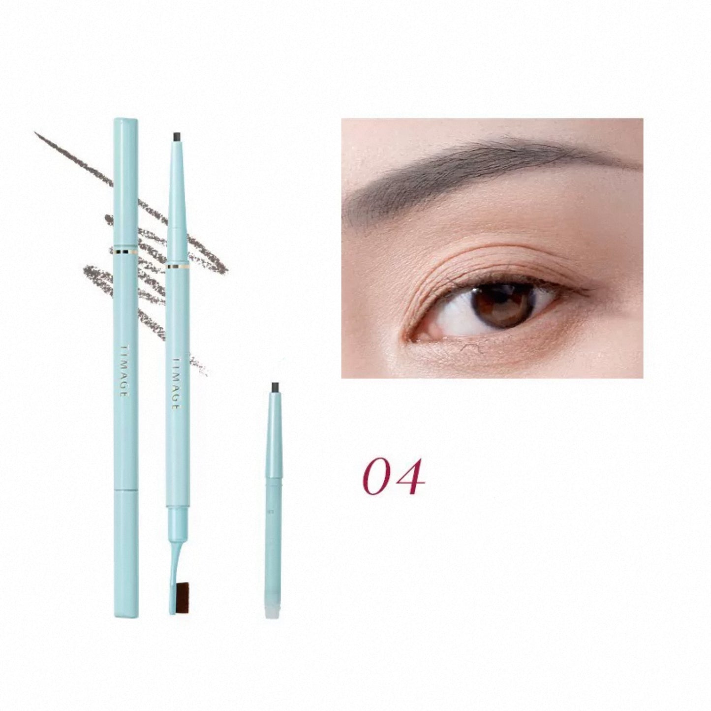 Timage Dual-Ended Eyebrow Pencil With Refill