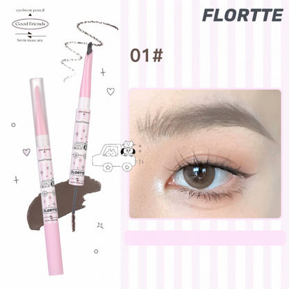 Flortte Good Friends Club Eyebrow Pencil ＆ Brow Mascara
