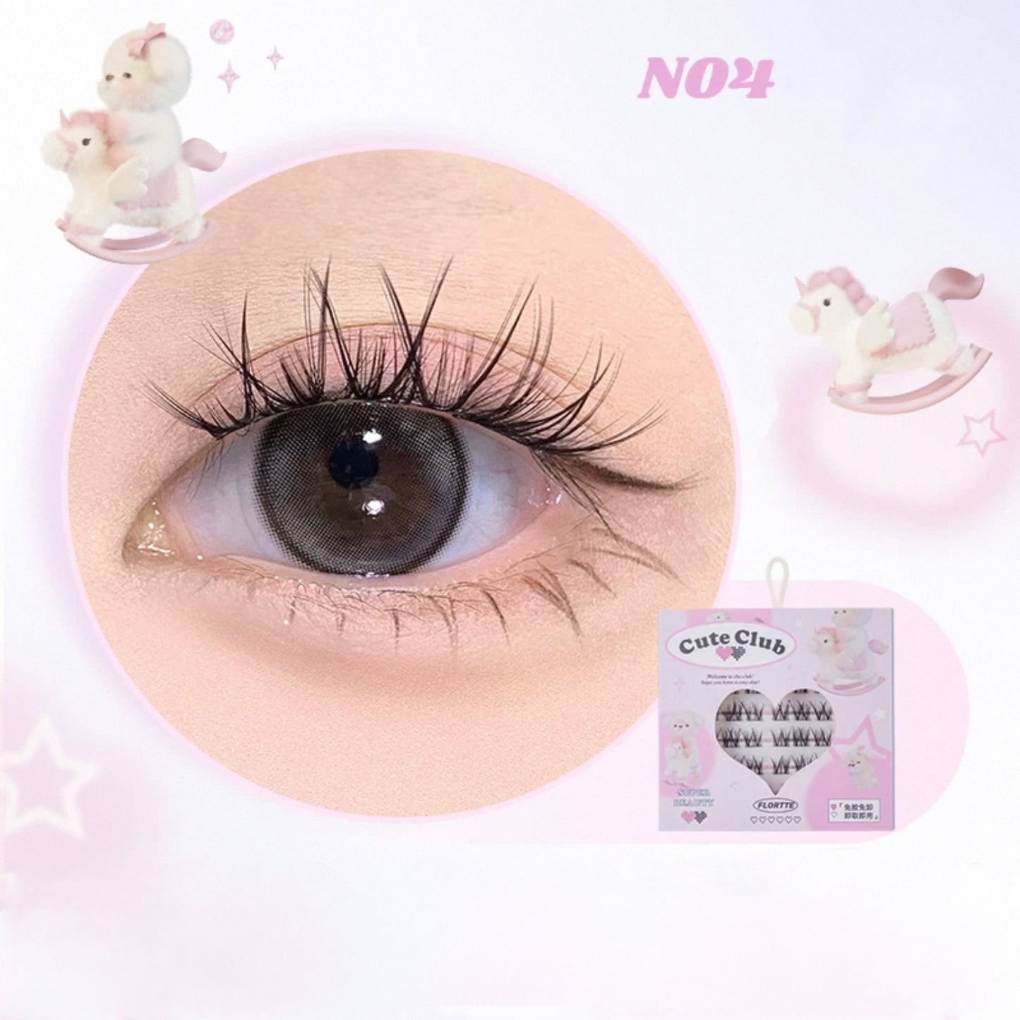 Flortte I Am Super Beauty Glue-Free False Lashes