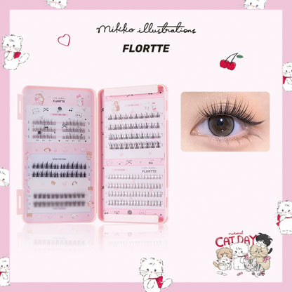 Flortte Mikko False Eyelashes(5 types 242 pieces)
