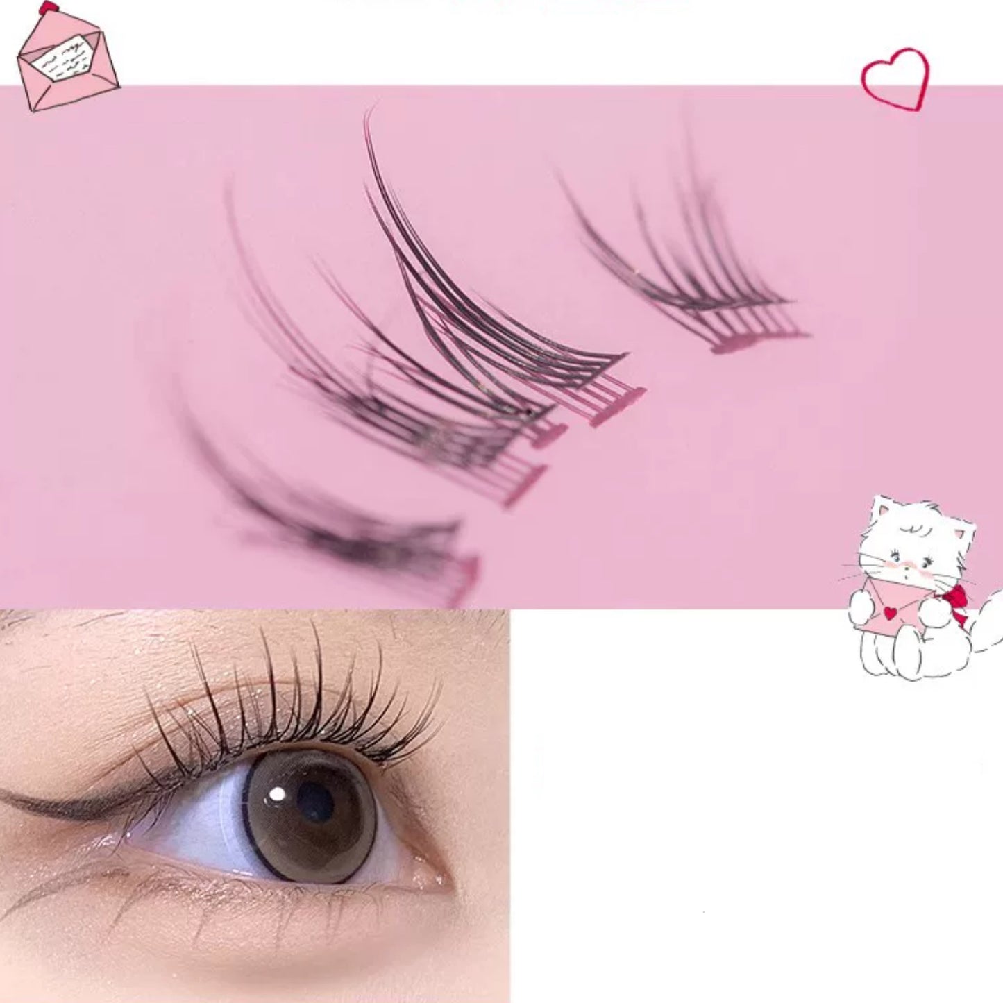 Flortte Mikko False Eyelashes(5 types 242 pieces)