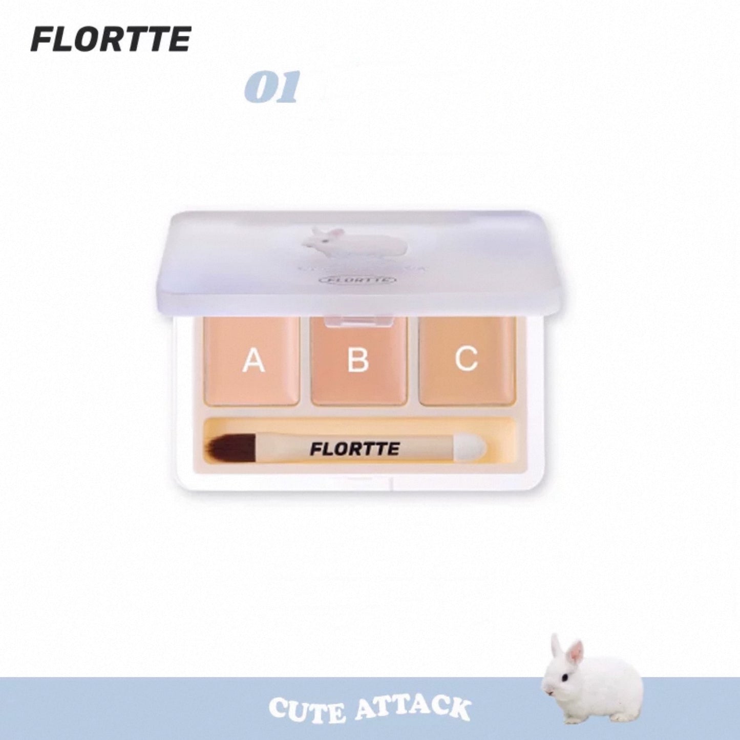 Flortte They Are Cute Three-Color Concealer