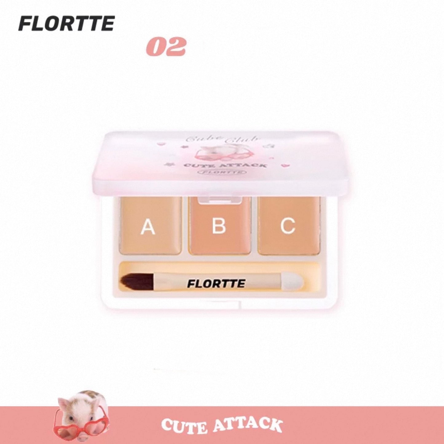 Flortte They Are Cute Three-Color Concealer