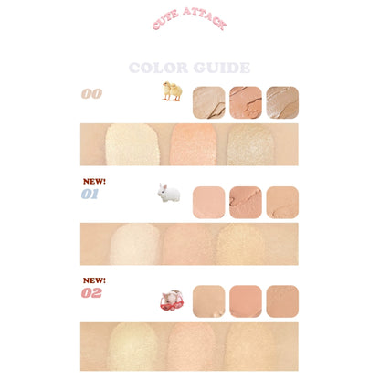 Flortte They Are Cute Three-Color Concealer