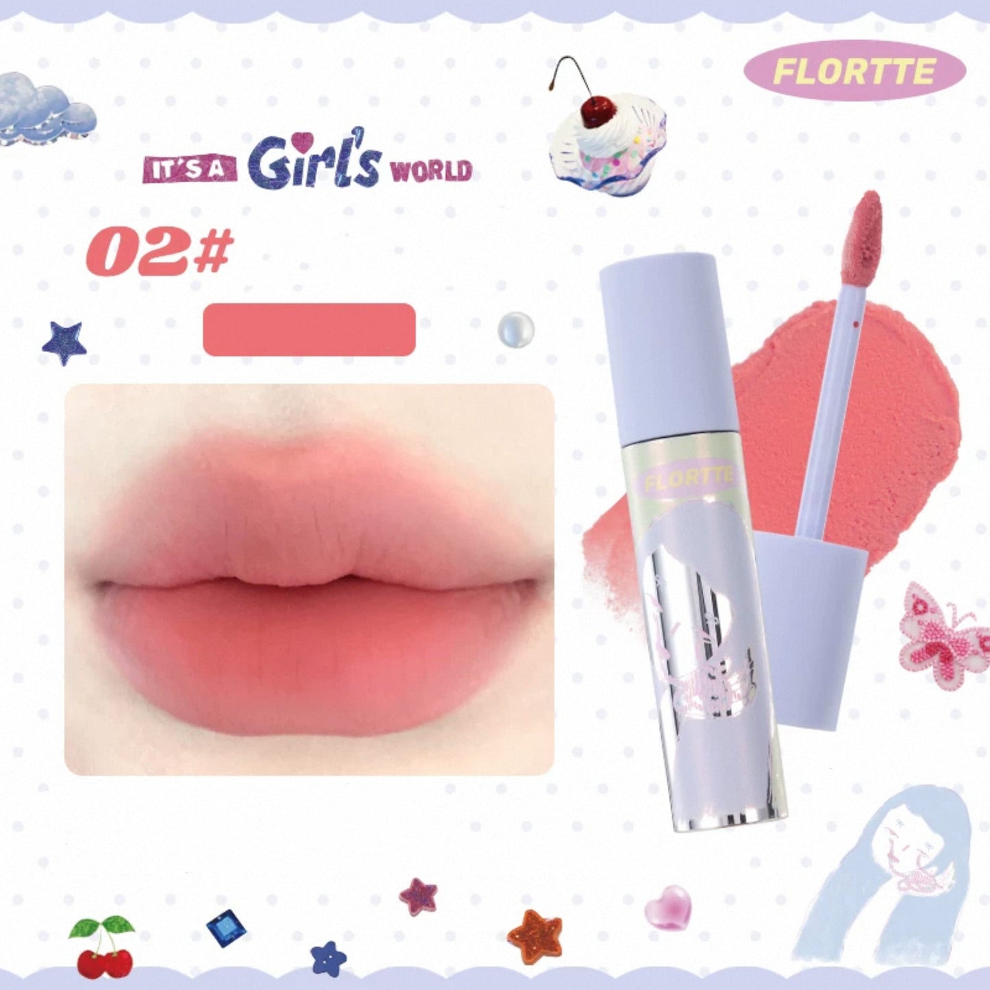 Flortte Girl's World Lip Cream