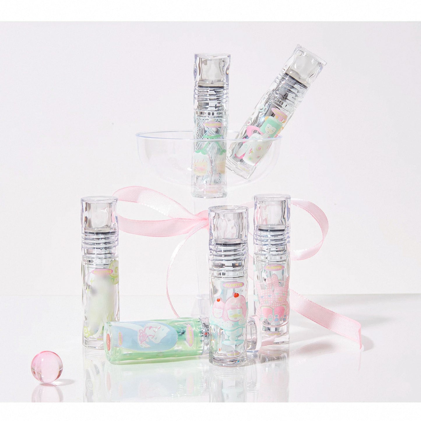 Flortte Girl's World Non-Stick Cup Lip Lacquer