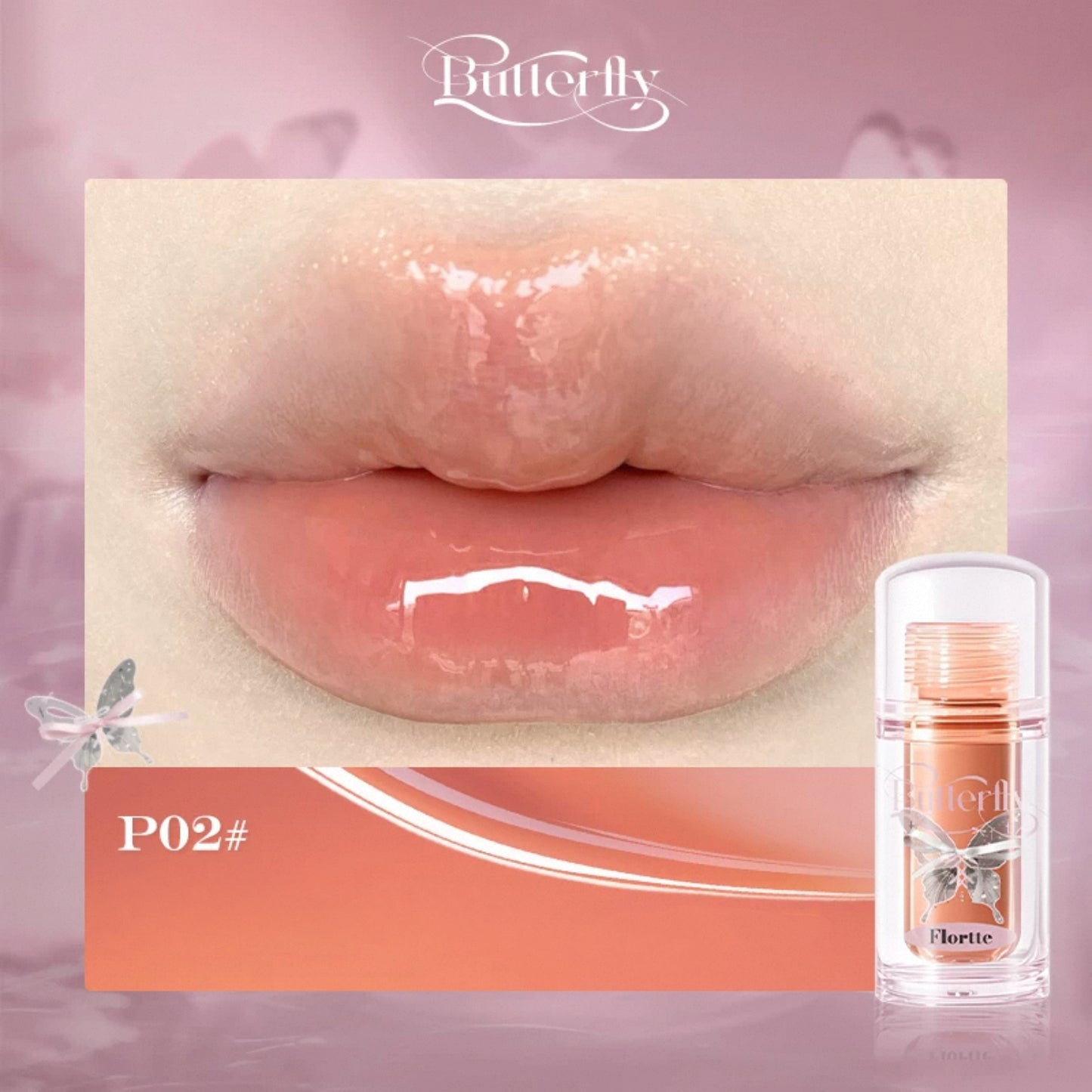 Flortte Twin Butterfly Series Lip Serum