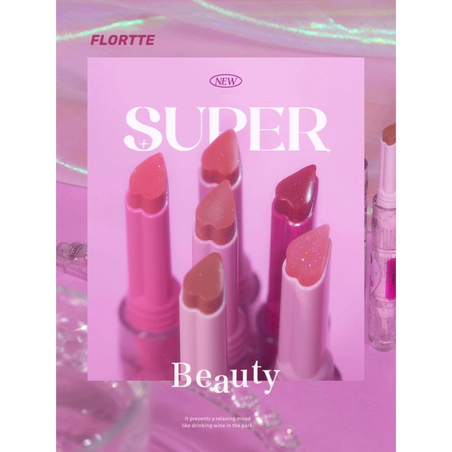 Flortte I Am Super Beauty Jelly Heart Lipstick