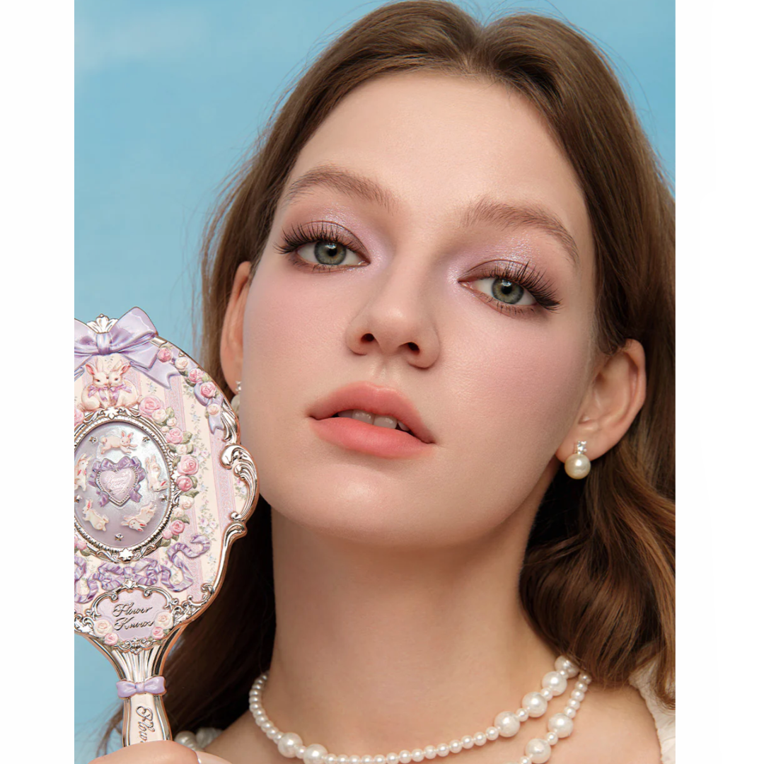 Flower Knows Bunny Garden Hand Mirror