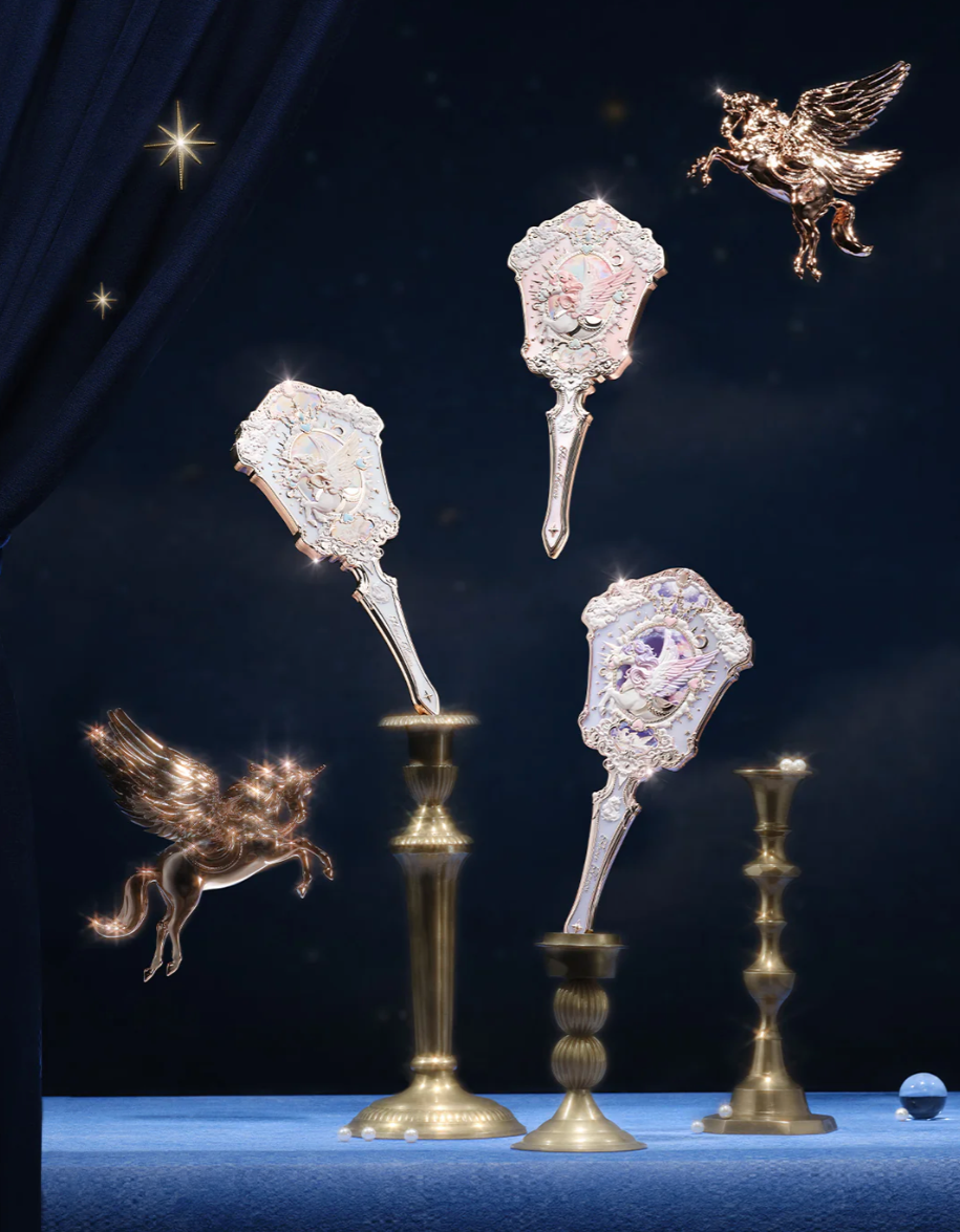 Flower Knows Knight Unicorn Hand Mirror
