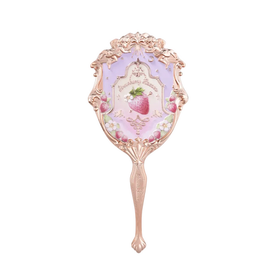 Flower Knows Violet Strawberry Rococo Hand Mirror