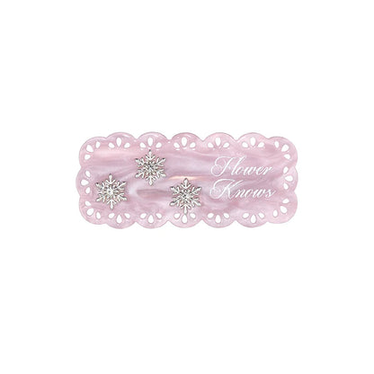 Flowerknows Snow Ballet Hair Clip