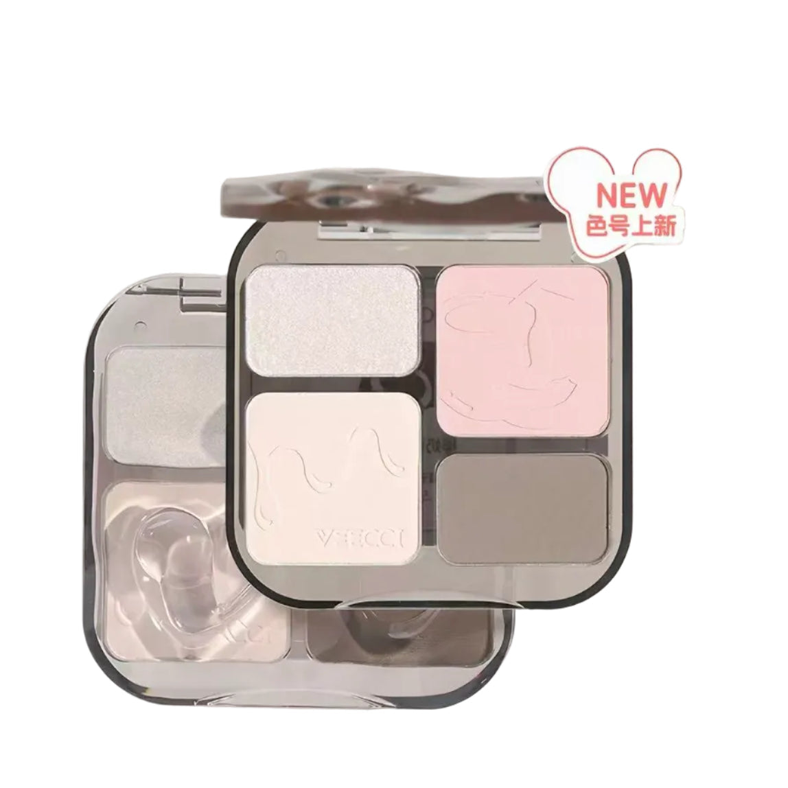 VEECCI 4-Color Highlight & Contour Palette