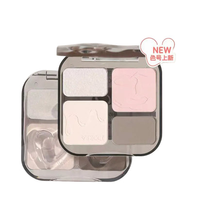 VEECCI 4-Color Highlight & Contour Palette