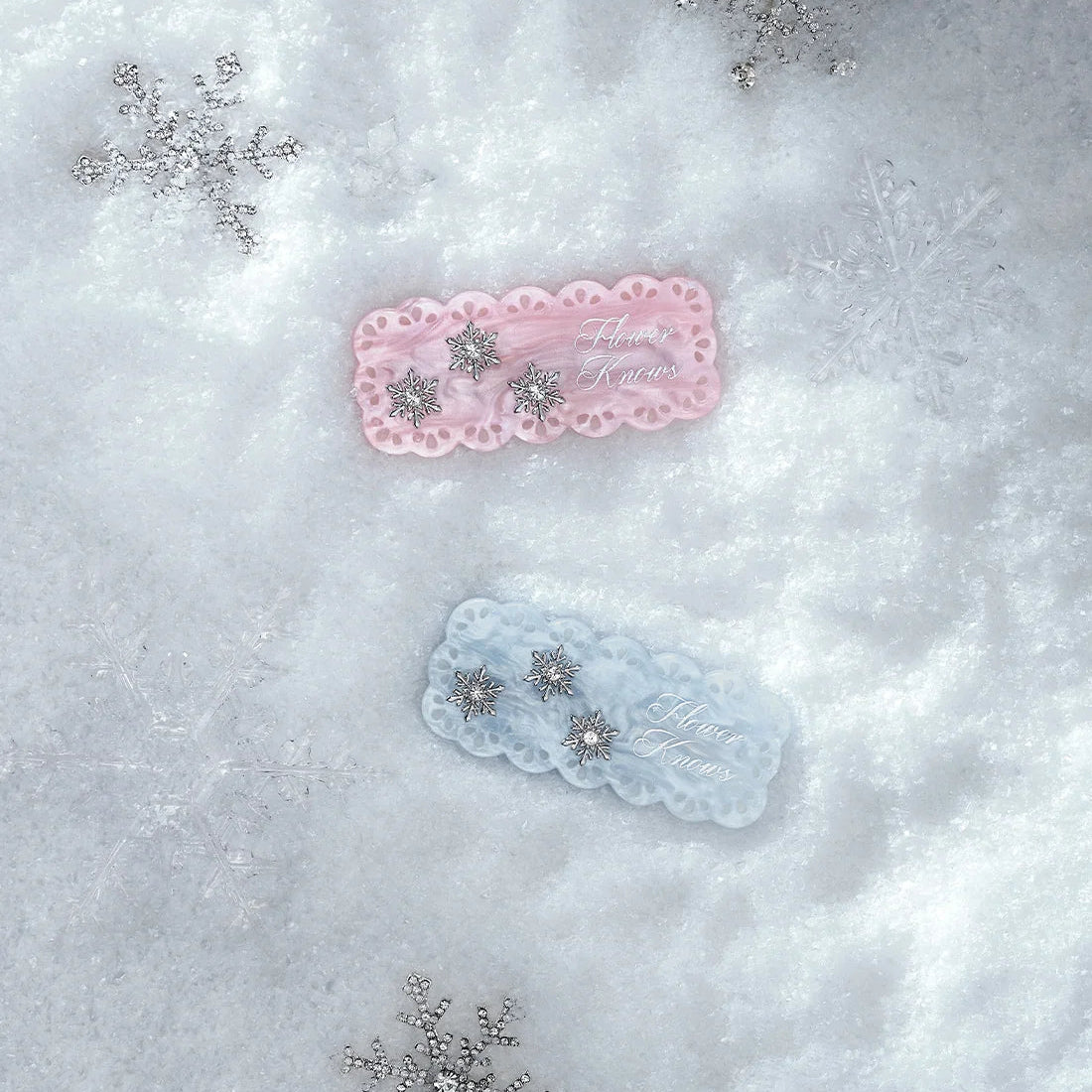 Flowerknows Snow Ballet Hair Clip