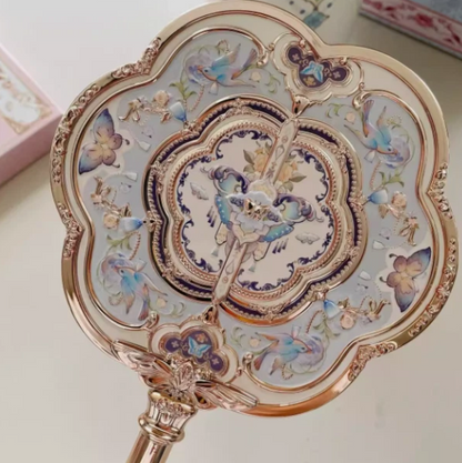 Flower Knows Butterfly Cloud Hand Mirror