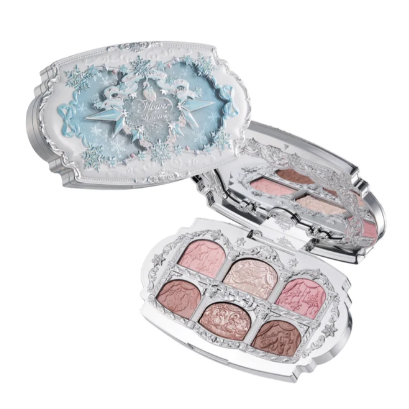 Flower Knows Snow Ballet Six-Color Satin Makeup Palette
