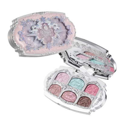 Flower Knows Snow Ballet Six-Color Satin Makeup Palette