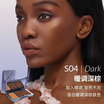 Kaleidos 3-shade Face Contour & Highlight Palette