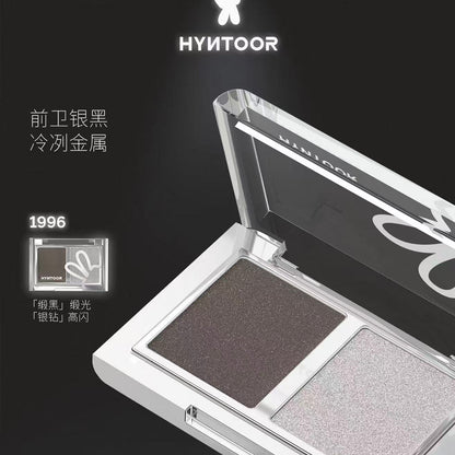 HYNTOOR Smoky Dual-Color Sparkle Eyeshadow Palette